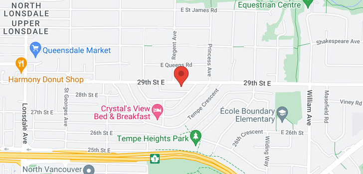 map of 485 E 29TH STREET